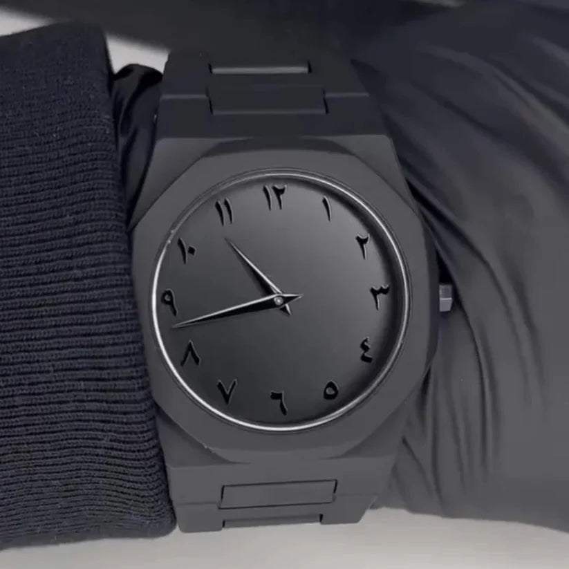 Men's Luxury - Black Arabic Aura Watch