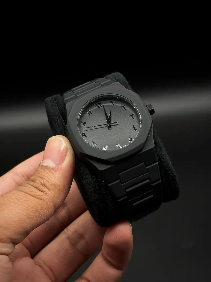 Men's Luxury - Black Arabic Aura Watch