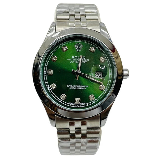 Rlx DateJust - 40mm - Stainless Steel - Green Dial