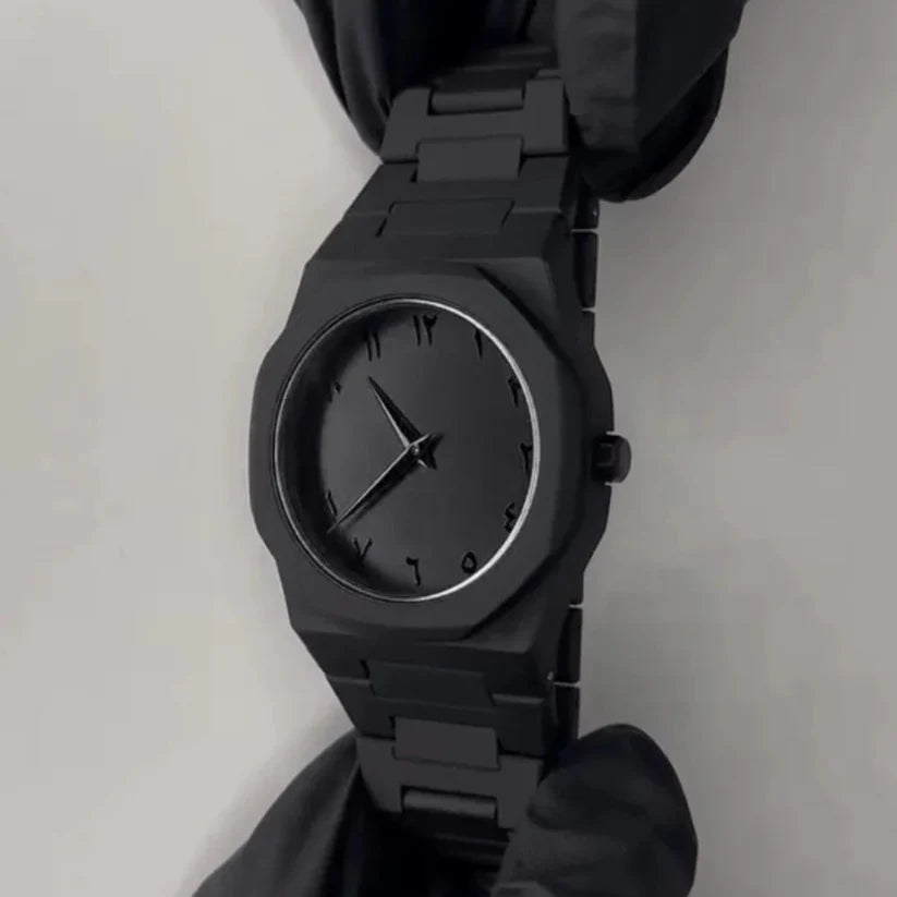 Men's Luxury - Black Arabic Aura Watch
